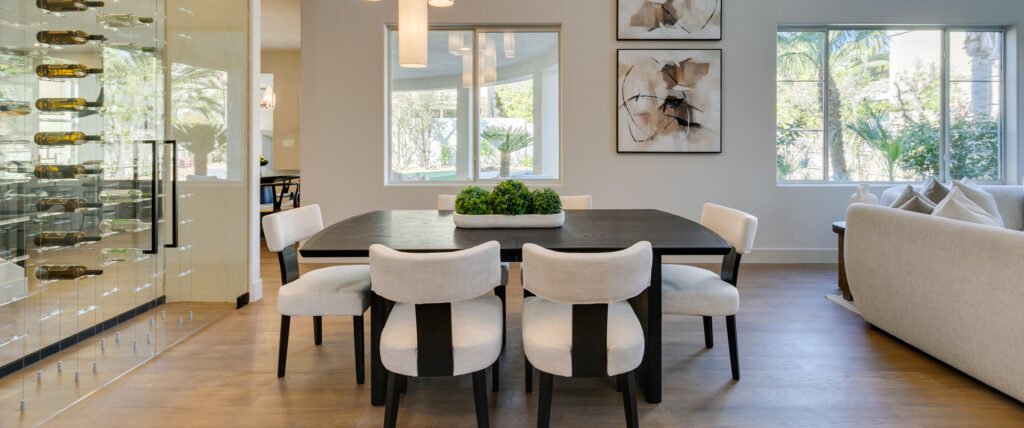 Summerlin home staging dining room